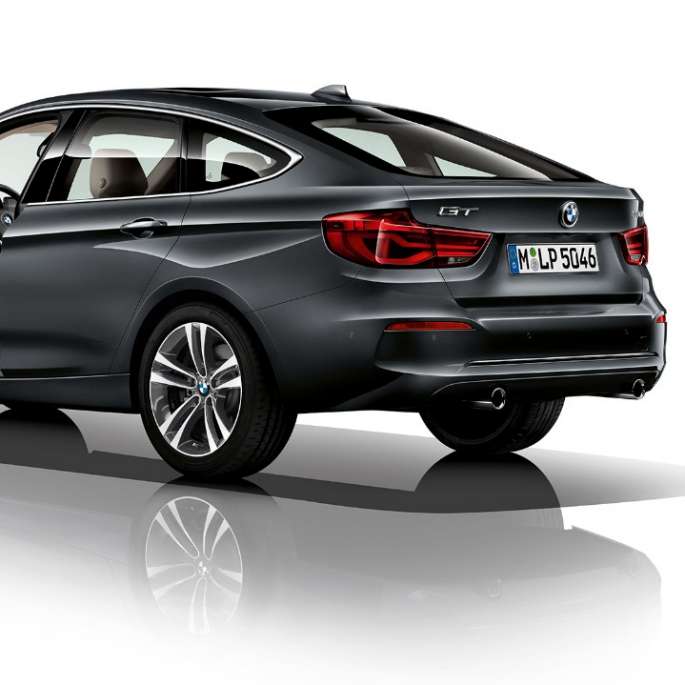 BMW 3 Series Gran Turismo, Model Sport Line three-quarter rear shot BMW 3 Series Gran Turismo, Model Sport Line three-quarter rear shot